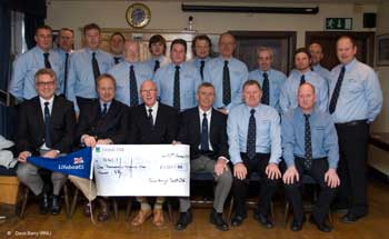 Scarborough yacht club present cheque for £1021.00