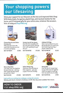 Online shop leaflet showing offers